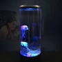 Настолна LED нощна лампа аквариум с медузи. С 16 различни цвята LED светлини, с дистанционно управ, снимка 2