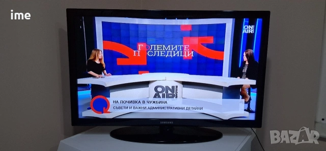LED Телевизор Samsung НОМЕР 81. Model UE32D4003BW. 32инча 81см. Цифрова и аналогова..., снимка 3 - Телевизори - 55269995
