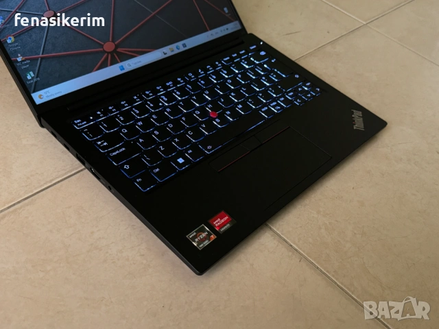 14' Full HD+ Ryzen 7 7730u Lenovo ThinkPad E14 Gen 5 16GB DDR4/512GB NVMe/Radeon/Бат 10ч, снимка 6 - Лаптопи за работа - 54625263