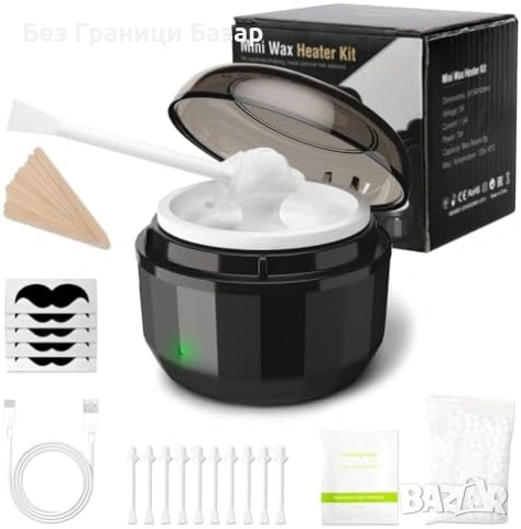 Нов мини уред кола маска USB комплект за епилация на нос уши и вежди с восък