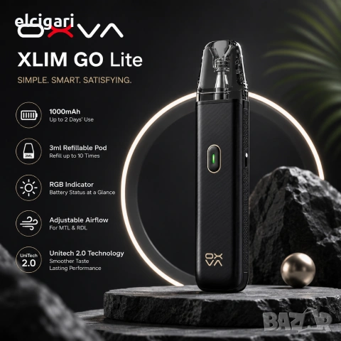 OXVA XLIM GO Lite Pod Kit 1000mAh 3ml - Стартов комплект, снимка 3 - Електронни цигари - 55123137
