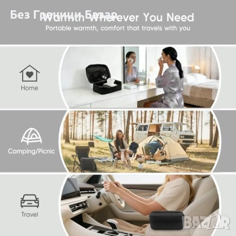 Нов Преносим Нагревател за кърпи 5L двустранно нагряване 3 степени Спа, снимка 6 - Други стоки за дома - 54042485
