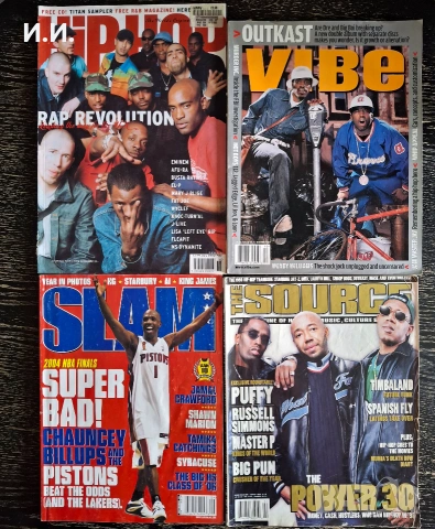 Списания: Нокаут, The Source, XXL, Vibe, Tattoo Life, Men's Health, DUB, Slam, Метрополис и още ...