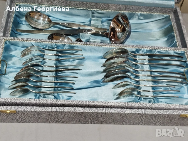 Сребърни прибори  EDEL SOLINGEN ROSTFREI - 120 микрона , снимка 15 - Прибори за хранене, готвене и сервиране - 54718859