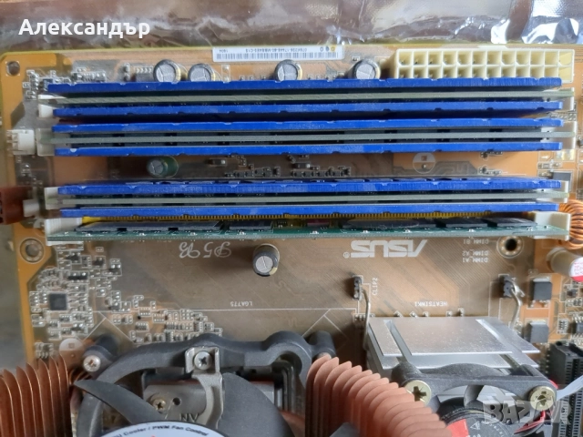 Дъно asus P5E3 V1.4, с процесор и охлаждане, снимка 4 - Дънни платки - 54488559