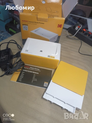 Фотопринтер KODAK Dock Plus Retro 4x6 инча PD460 , снимка 3 - Чанти, стативи, аксесоари - 55124371