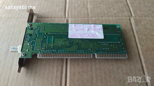 D-Link DE-220PT REV-D1 16-bit ISA Network Controller Card , снимка 8 - Мрежови адаптери - 54575188