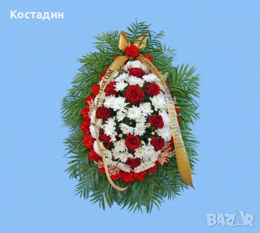 Венци и аранжировки от естествени цветя , снимка 3 - Траурни и погребални услуги - 54409470