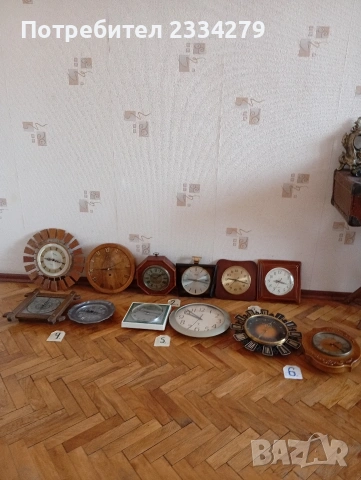 Стари стенни часовници от различни марки, държави игодиниа