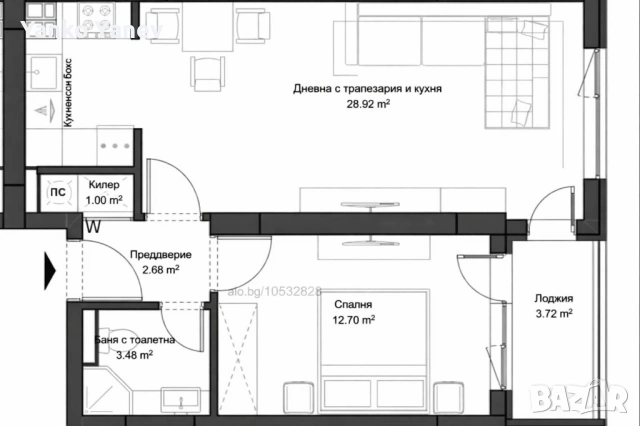Продавам двустаен в Пловдив, Кючук Париж, снимка 2 - Апартаменти - 53979152