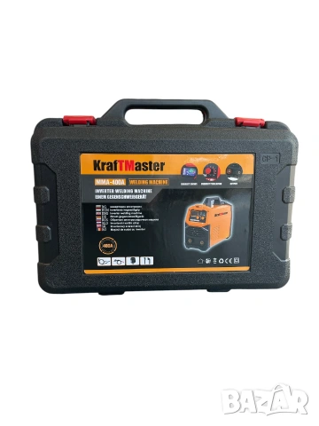 Инверторен заваръчен апарат KraftMaster MMA-400A в куфар за транспортиране, снимка 2 - Други машини и части - 55096594