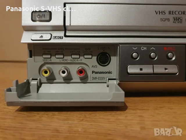 Panasonic DMR-ES30V VHS-DVD recorder, снимка 4 - Плейъри, домашно кино, прожектори - 55607992