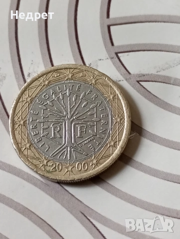 1 Евро 2000 г. Франция 