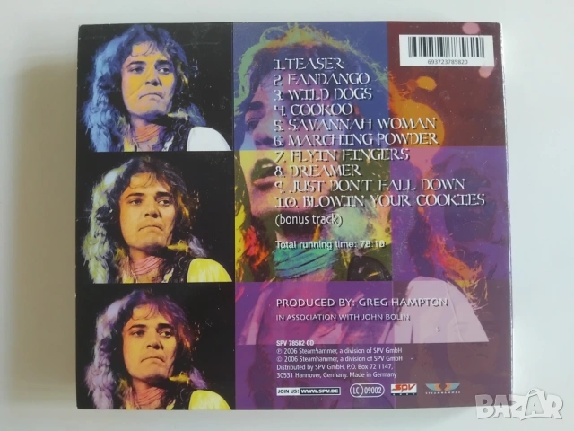 Tommy Bolin – Whips And Roses - оригинален диск музика, снимка 2 - CD дискове - 54682821