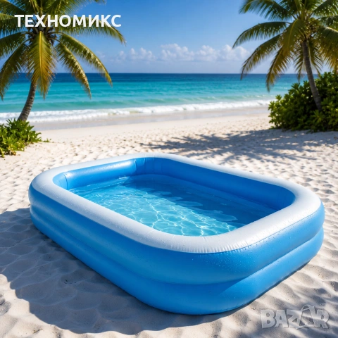 Надуваем басейн 200x150х55 см