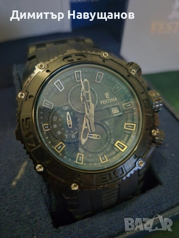 Festina Chrono Bike Black Limited Edition Chrono, снимка 2 - Мъжки - 54495442