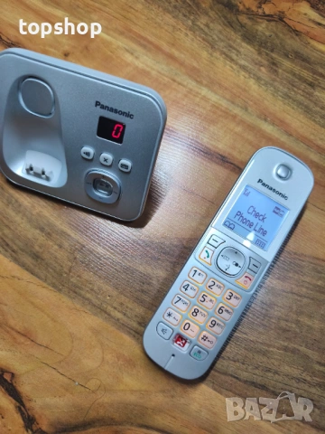 Чисто нов Безжичен Телефон Panasonic KX-TG6861 с Телефонен Секретар и Защита от Спам, снимка 8 - Други - 54859786