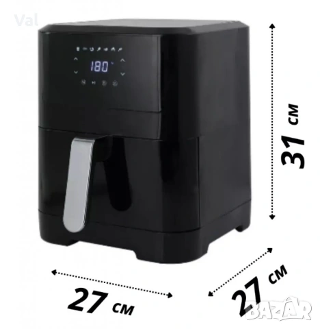 Фритюрник с горещ въздух Sokany SK-ZG-8043, 8л., 2000W, снимка 15 - Фритюрници - 54672125