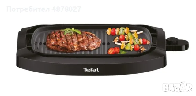 Иновативна скара с капак Tefal CB6A0830 Plancha 2000w, снимка 8 - Скари - 55674902