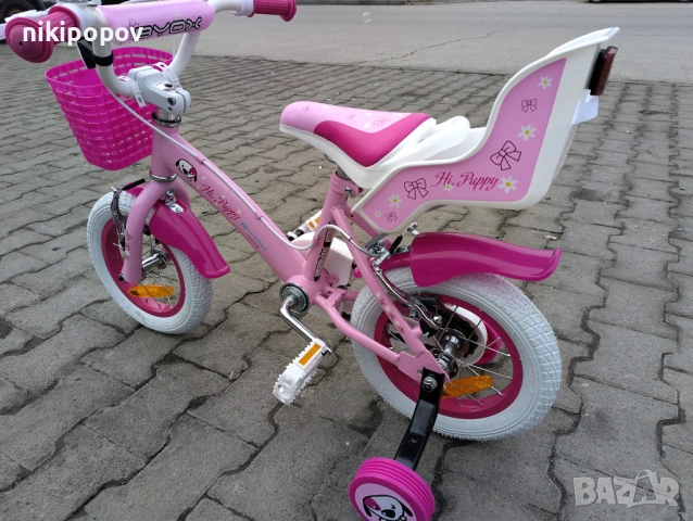 X Детски велосипед 12" PUPPY розов, снимка 8 - Велосипеди - 54394973