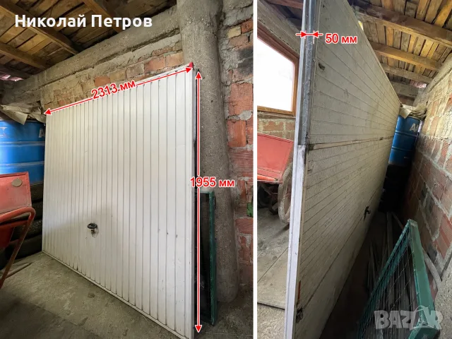 Продавам метална гаражна врата