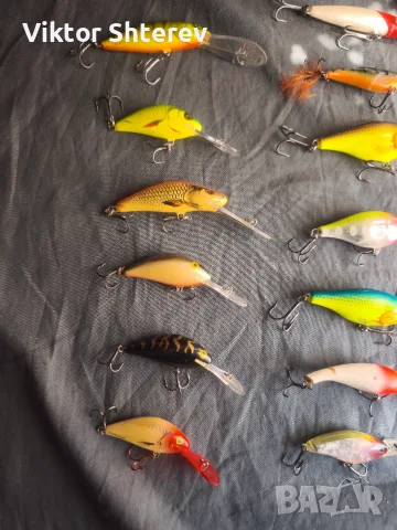 Комплект 13 бр. кранкбейти – 6x Rapala, 6x Salmo, Cordell, снимка 3 - Такъми - 55654299
