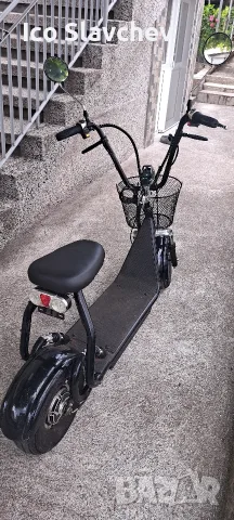 Електрически скутер City Harley, черен, снимка 3 - Скейтборд, ховърборд, уейвборд - 55406129