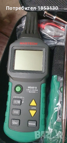 професионален уред за откриване на кабели Mastech MS6818, снимка 2 - Друга електроника - 54778631