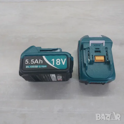Нови 2 бр. Батерии за Makita 18V Li-ion (5.5Ah) с USB и Type-C портове (Power Bank) – ТОП Модел, снимка 2 - Друга електроника - 55656879