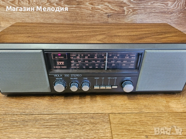 Радио ITT Viola 350 Stereo – Винтидж Дървена класика, Топъл аналогов звук, снимка 10 - Радиокасетофони, транзистори - 55022954
