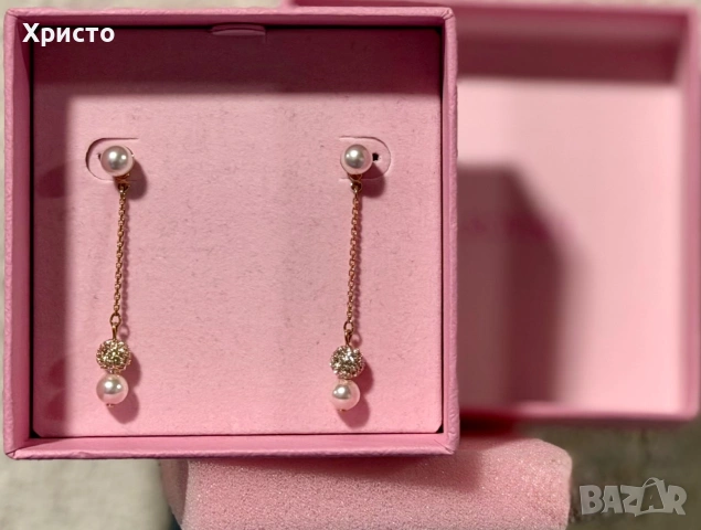 НОВО!!! Дамски обеци Swarovski Matrix Drop Earrings , снимка 2 - Обеци - 55037948
