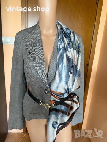 Дамско сако( лен и памук) Max Mara, размер IT 44(L), снимка 5 - Сака - 54670357