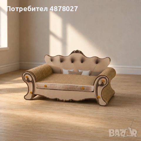 Драскалка за котки тип диван 60 см – Картонено легло, играчка и място за точене на нокти, снимка 9 - За котки - 55204677