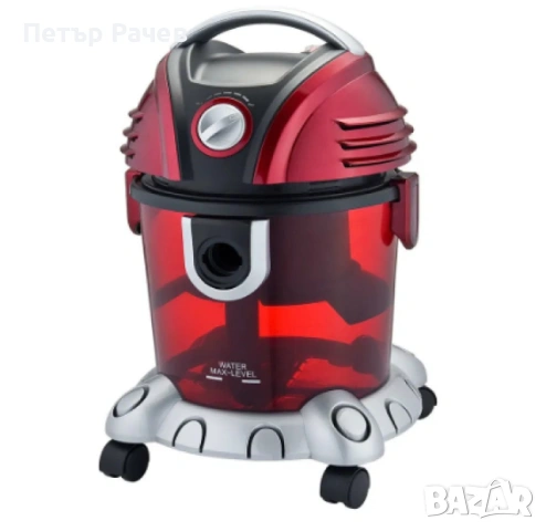 Прахосмукачка с воден филтър Voltz, 1200W-1400W, 15л., Червена, снимка 2 - Прахосмукачки - 53963241