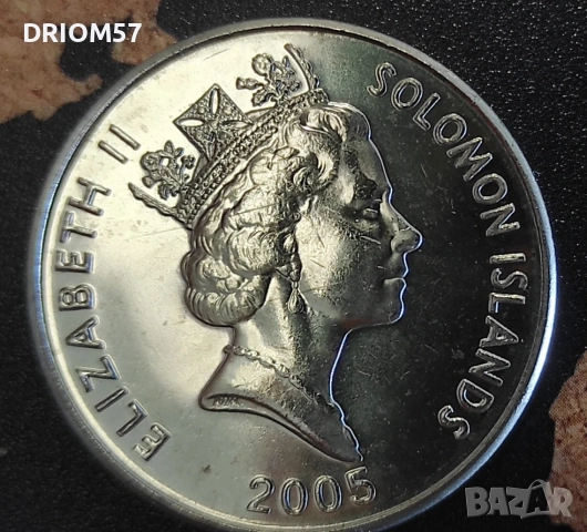 Монета Соломонови острови(UNC) 20 цента [2005], снимка 2 - Нумизматика и бонистика - 51536700