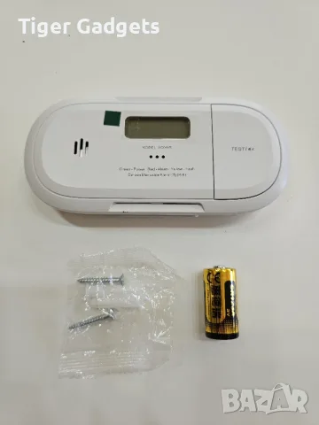 Детектор за въглероден оксид X-Sense XC04-R с LCD дисплей и сменяема батерия, снимка 6 - Други - 55326168