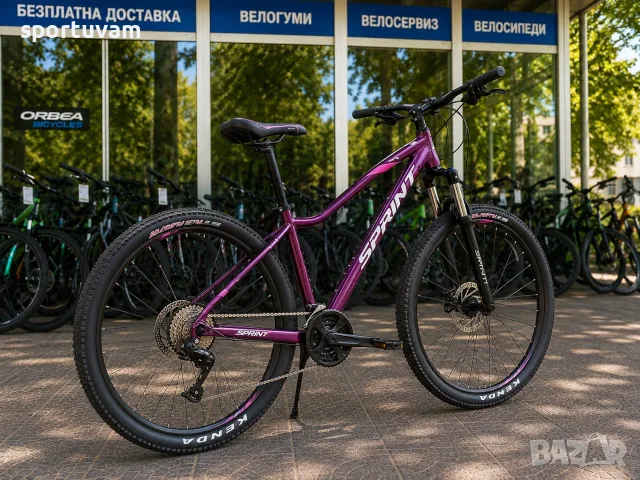 НОВ Планински Велосипед Sprint Hunter Lady 27.5 - БЕЗПЛАТНА ДОСТАВКА, снимка 4 - Велосипеди - 55390281
