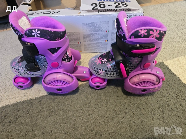 Детски ролкови кънки Byox - Little Beetle Violet Girl Ролери, снимка 5 - Ролери, кънки - 54581419