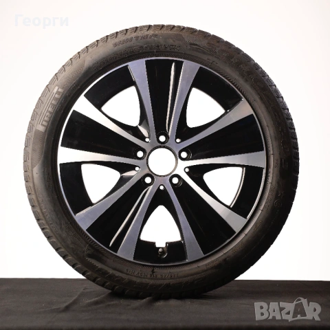 Комплект 4броя Гуми Pirelli Sottozero 3 245/45R18 100V DOT1723| Джанти 8Jx18H2-N ET43 A2134013700| Г, снимка 4 - Гуми и джанти - 54861986