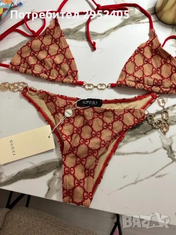 Дамски бански Gucci Valentino Burberry Fendi , снимка 4 - Бански костюми - 54395278