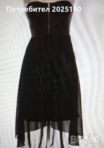 Дамска черна рокля Н&М 