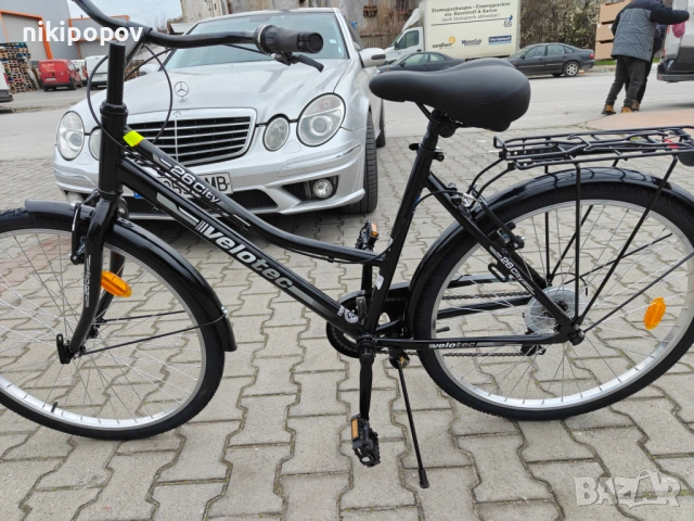 PA Алуминиев велосипед 26" Velotec CITY черен, снимка 8 - Велосипеди - 54398488