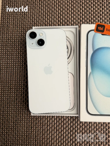 256GB❗️100% battery 🔋 IPhone 15 Blue ❗️Лизинг от 19€/м ❗️КАТО НОВ❗️, снимка 4 - Apple iPhone - 54740124
