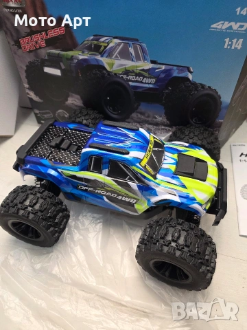 RC Количка MJX Hyper Go 14208 70KM/H Brushless RC Car Offroad Пикап