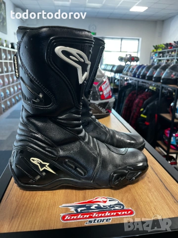 Mото Ботуши ALPINESTARS SMX-4 BLACK,номер 43,оригинални,много запазени 193.63 лв. / 99 €, снимка 2 - Аксесоари и консумативи - 54477395