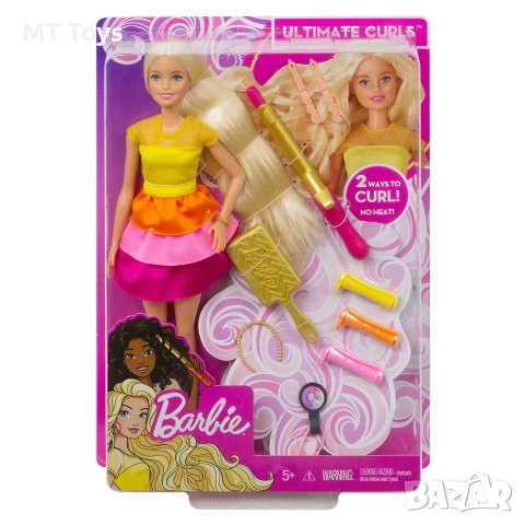 Кукла Barbie – Комплект за къдрене на коса
