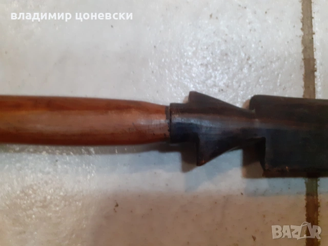 Африканска дървена кама,кинжал,нож,копие,ръчна изработка, снимка 3 - Антикварни и старинни предмети - 55001141