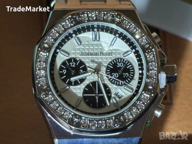 Нов Часовник Audemars Piguet Royal Oak Offshore Chronograph 37МM с документация/кутия/, снимка 8 - Луксозни - 54381860