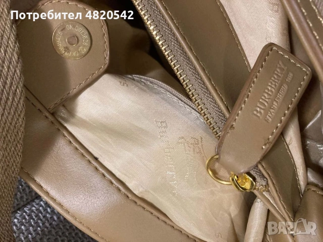 Чанта на марката BURBERRY, снимка 5 - Чанти - 54582411