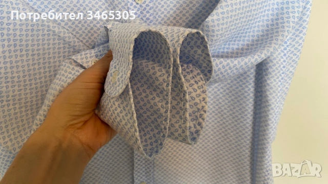 Massimo Dutti ленена мъжка риза L, снимка 4 - Ризи - 54663061